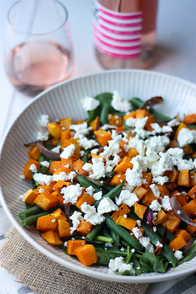 Pumpkin, Feta & Green Bean Salad | The Home Cook's Kitchen