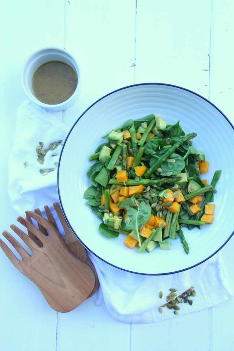 Pumpkin, Avocado and Spinach Salad | The Home Cook's Kitchen