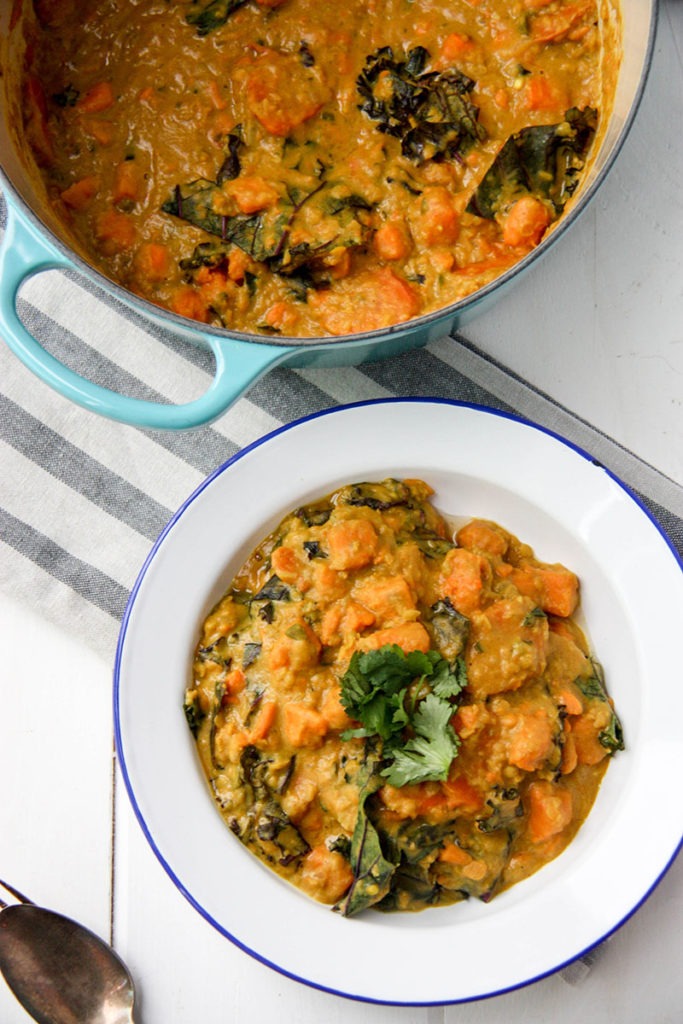 Sweet Potato, Lentil & Kale Curry - The Home Cook's Kitchen