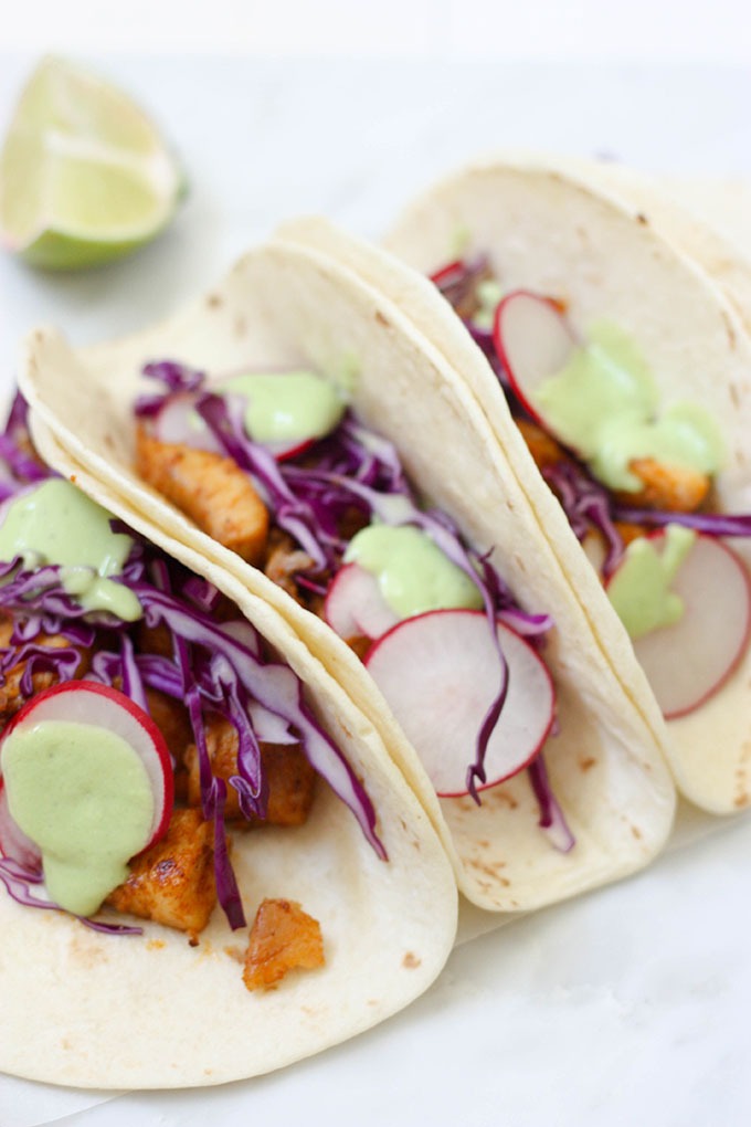Healthy Fish Tacos - The Home Cook's Kitchen