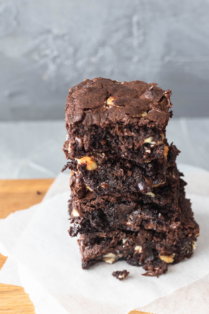 Triple Chocolate Chip Brownies | The Home Cook's Kitchen